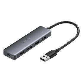 Split HUB High Speed 4 Port Hub Expansion Dock Transfer With Power Port