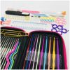Crochet Hooks Kit with Case, 100-Piece Crochet Hooks Set