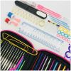 Crochet Hooks Kit with Case, 100-Piece Crochet Hooks Set