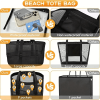 PC Large Mesh Beach Bag - Sandproof Swim Tote Bag Oversized For Family Foldable Lightweight Pool Boat Bag With Zipper And Extra Pockets For Toys & Vac