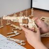 Robotime ROKR 3D Wooden Puzzle Games Revolver Model Building Kits Toys for Children Drop Shipping