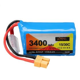 ZOPPower14.8 V3400mAh15C 30 C4s Lithium Ion Batteries (Option: XT60 heads-3400mAh 14.8V)