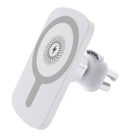 Portable Car Desktop New Magnetic Absorption Wireless (Color: White)