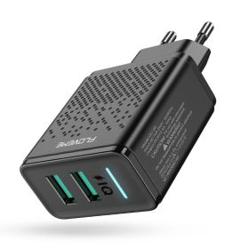 Fromi Dual Port Usb Charger Charging Head With EU Standard (Option: Black-EU)