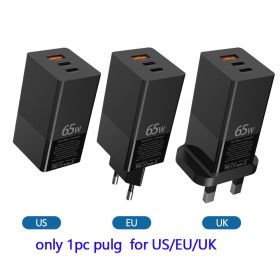 65W High Power Pd Charger (Option: Black-A-UK)