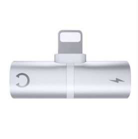 Compatible with Apple, ACCEZZx Mobilex Phonex Adapterx Forx Iphonex Xx 8x 7x XSx MAXx XRx Dualx Lightingx AUXx Splitterx Earphonex Audiox Fastx Charge (Color: Silver)