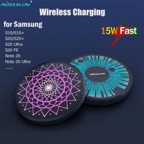 Qi 15W Fast Wireless Charging For Blackview Magic Wireless Charger (Option: Magic circle-Currency-US)