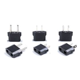 Power Plug Travel Charger Adapter Multi-function Wall Power Adapter (Option: Black-US-5pcs)