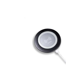 Compatible with Apple , Wireless Charger Wireless Charger Is Suitable For Apple (Option: Black-Round shape-USB)
