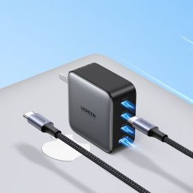 100W Gallium Nitride Charger Head Multi-port PD Quick-charge Plug (Option: 1 Style)