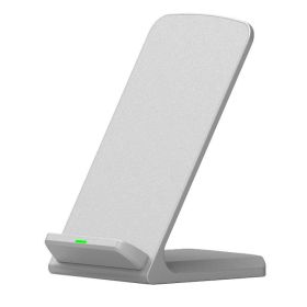 Fast Charging Mobile Phone Vertical Wireless Desktop Stand (Option: White-10W)