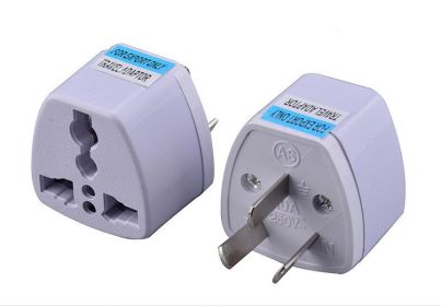 Power Plug Travel Charger Adapter Multi-function Wall Power Adapter (Option: White-AU-1pcs)
