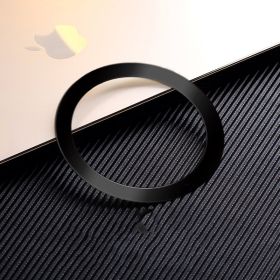 Magnetic Ring Wireless Charging Magnet Car Holder (Color: Black)