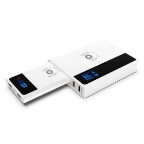 Question Mark Wireless Power Bank Three-in-one Charger QC30QI75 10W Fast Charge USB Mobile Power Adapter (Option: Three in one charger-5000-US)