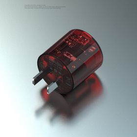 Mushroom GaN Charger Supports Fast Charging (Option: Red-Plug)