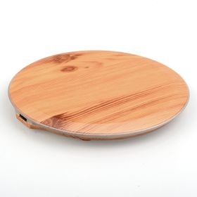 Wood Grain Fast Charge Wireless Charger Base (Option: 10W-USB)