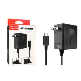 Game Console Power Supply With Transformer Handle Fast Charging AC Adapter Plug-in Charger (Option: Black-US)