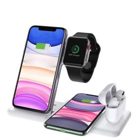 Fast Charge Foldable Mobile Phone Headset Watch Universal Adapter Included (Option: White-220V US)