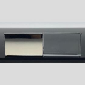 Home Fashion Square Glass Crystal U Disk (Option: Grey-USB)