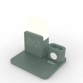 3 In 1 Multi-function Qi Wireless Charger Stand (Option: Dark Green)