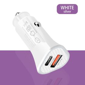 Mini PD12W Vehicle-mounted Mobile Phone Charger (Color: White)