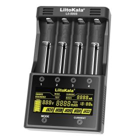 Smart Charger LCD Display To Detect Battery Capacity (Option: Lii500S adapter-EU)