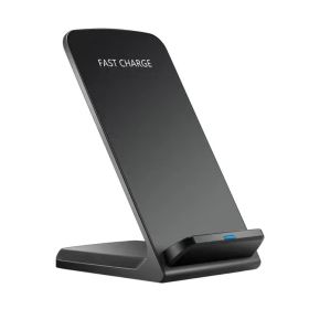 30W Fast Charging Vertical Wireless Charger Fruit Phone Desktop Stand (Option: Black-10W)
