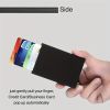 Pop Up Card Holder, Anti-theft Wallet For RFID Protection, Slim Business Credit Card Case, Aluminum Bank Card Case