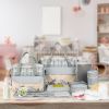 11Pcs Baby Nappy Diaper Bags Set for Mom Dad Mummy Shoulder Bags Multifunctional Diaper Handbags with Food Bag Bottle Bag Diaper Pad Burp Cloth 2 Hook