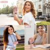 Portable Fan; Handheld Fan Personal Mini Fan 4200mAh Rechargeable With 5 Speeds; Battery Operated Mini Fan With LED Display; 11-21Hs Desk Fan Working