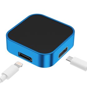 Strong Magnetic Dual Interface Watch Wireless Fast Charging (Color: Blue)