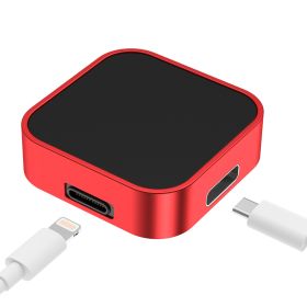 Strong Magnetic Dual Interface Watch Wireless Fast Charging (Color: Red)